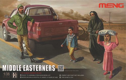 Middle Easterners in the Street 4 Civilian figures