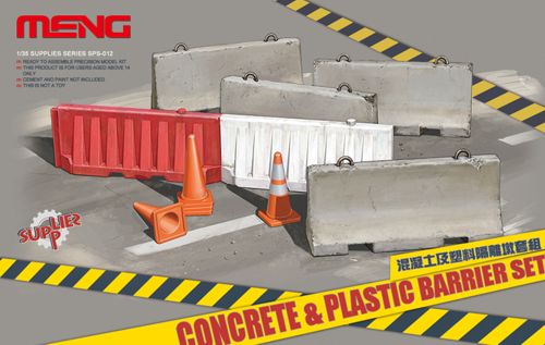 Concrete and Plastic barriers