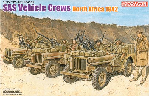 SAS Willys Jeep Crews North Africa 1942 7 figures