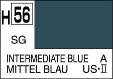 Mr. Hobby Color H56 INTERMEDIATE BLUE SEMI GLOSS