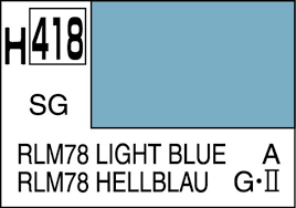 Mr. Hobby Color H418 RLM78 LIGHT BLUE SEMI-GLOSS