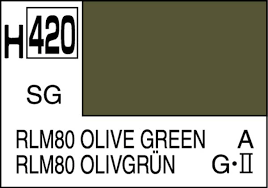 Mr. Hobby Color H420 RLM80 OLIVE GREEN SEMI-GLOSS