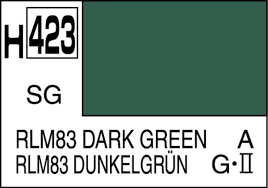 Mr. Hobby Color H423 RLM83 DARK GREEN SEMI-GLOSS