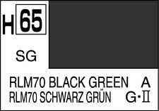Mr. Hobby Color H65 RLM70 BLACK GREEN SEMI-GLOSS