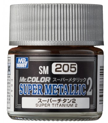 SM-205 Mr. Color Super Metallic 2 - Super Titanium 2 (10ml)