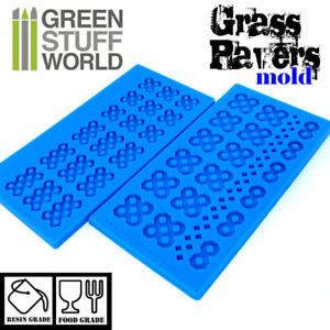 Pack x2 GRASS PAVER Textured SILICONE MOLD