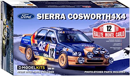 Ford Sierra Cosworth 4x4 1991 Monte Carlolary Plastic Model, Molded Color