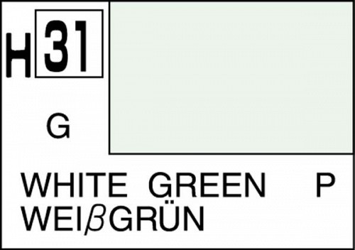 Mr. Hobby Color H31 WHITE GREEN GLOSS