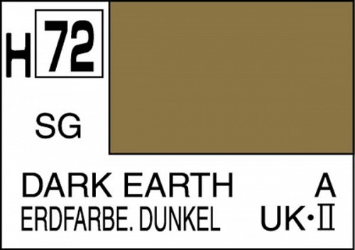 Mr. Hobby Color H72 DARK EARTH SEMI-GLOSS