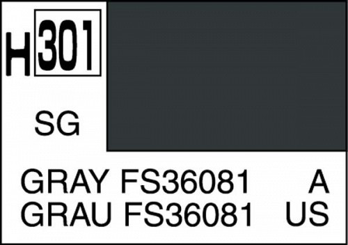 Mr. Hobby Color H301 GRAY FS36081 SEMI-GLOSS
