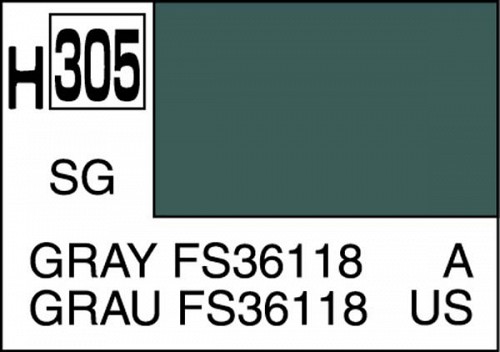 Mr. Hobby Color H305 GRAY FS36118 SEMI-GLOSS