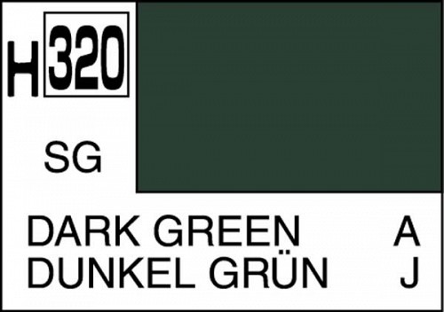 Mr. Hobby Color H320 DARK GREEN SEMI-GLOSS