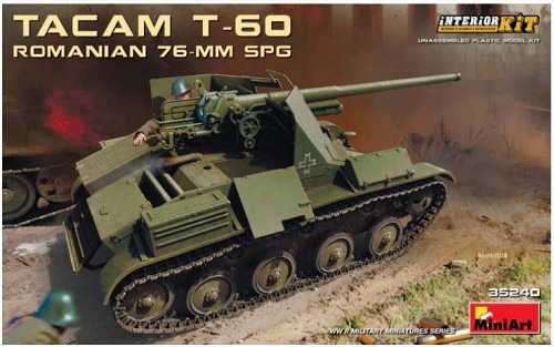 Romanian TACAM T-60 - 76mm SPG with Interior Kit