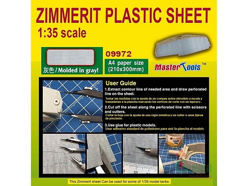 ZIMMERIT PLASTIC SHEET (A4)