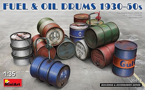 Fuel & Oil Drums 1930-50s