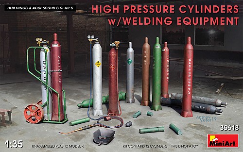 High Pressure Cylinders w/welding equipment
