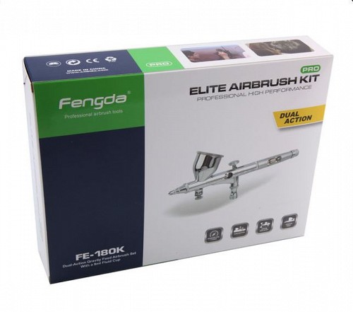 FENGDA BD-180K Airbrush With 0.2 and 0.3mm Nozzle