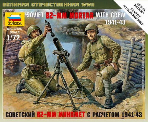 Soviet (WWII) 82mm Mortar with Crew