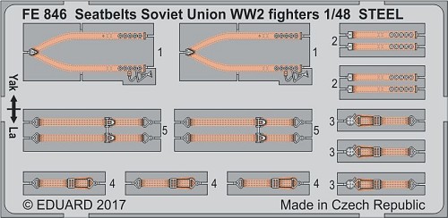 Seatbelts Soviet Union WWII fighters STEEL