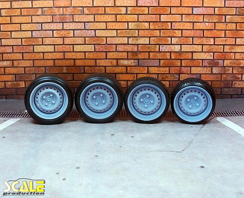 16" Steel wheels 4bolt w/tires tread (low profile)
