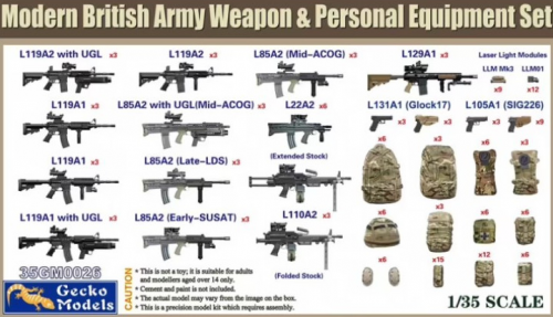 Modern British Army Weapon & Personal Equipment Set