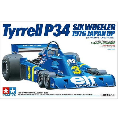Tyrrell P34 Six Wheeler 1976 Japan GP with Photoetched Parts