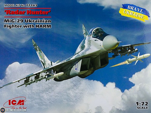 Radar Hunter MiG-29 Ukrainian Fighter with HARM missiles