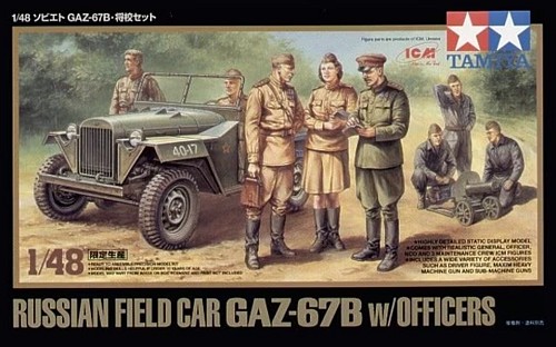 Russian Field Car GAZ-67B w/Officers