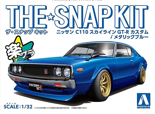 The Snap Kit Nissan C110 Skyline GT-R Custom / Metallic Blue