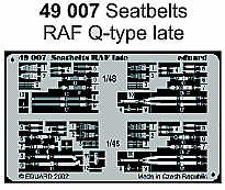 RAF Q-type late seatbelts PRE-PAINTED IN COLOUR!