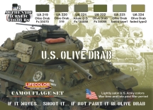 Olive Drab set of 6 paints for the American vehicles