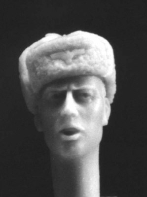 5 Heads wearing German WWII Cold weather caps