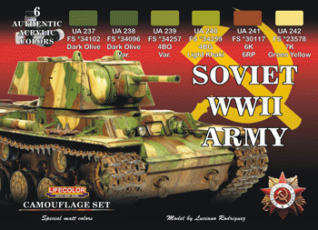 LifeColor Soviet WWII Army (22ml x 6)