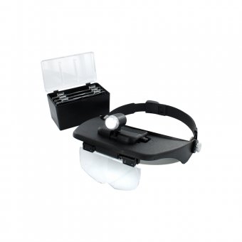 LED Versatile Headband Magnifier with 4 Lenses