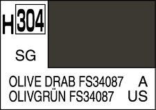 Mr. Hobby Color H304 OLIVE DRAB FS 34087 SEMI-GLOSS