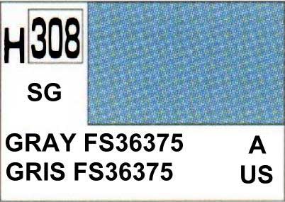 Mr. Hobby Color H308 GRAY FS36375 SEMI-GLOSS