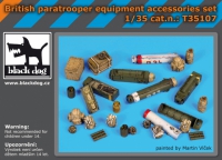 British paratrooper equipment accessories set