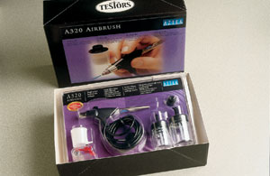 A320 Airbrush Set S/Action Ext/Mix