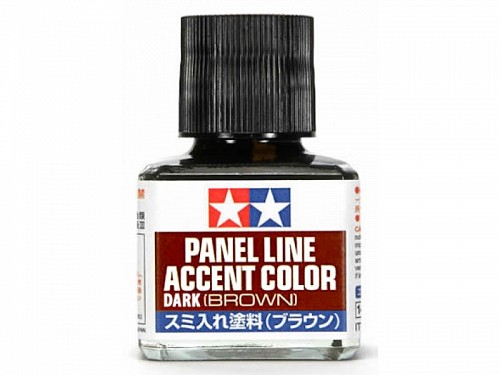 Tamiya 40ml Panel Line Accent Color Dark Brown