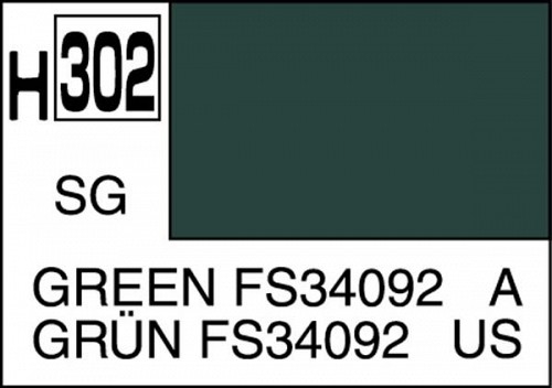 Mr. Hobby Color H302 GREEN FS34092 SEMI-GLOSS