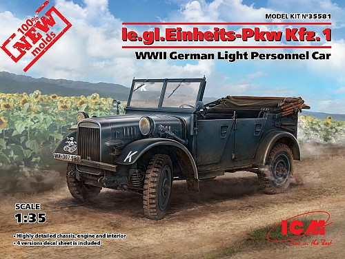 e.gl. Einheits-Pkw Kfz.1 WWII German Light Personnel Car