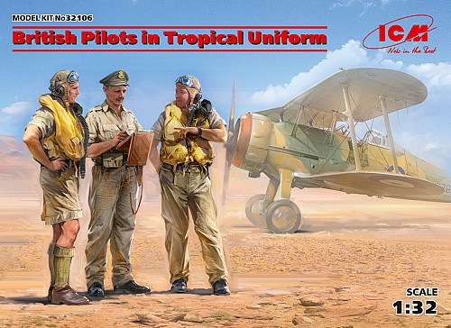 British Pilots in Tropical Uniform(1939-1943)(3 figures)