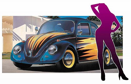 Volkswagen Beetle Type 1 with Girl
