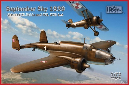 September Sky 1939 2 in 1: PZL P.11a and PZL 37B Łoś