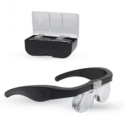 Lightcraft Pro LED Magnifier Glasses with 4 Lenses