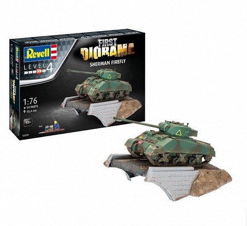 Revell First Diorama Sherman Firefly Tank Model Kit