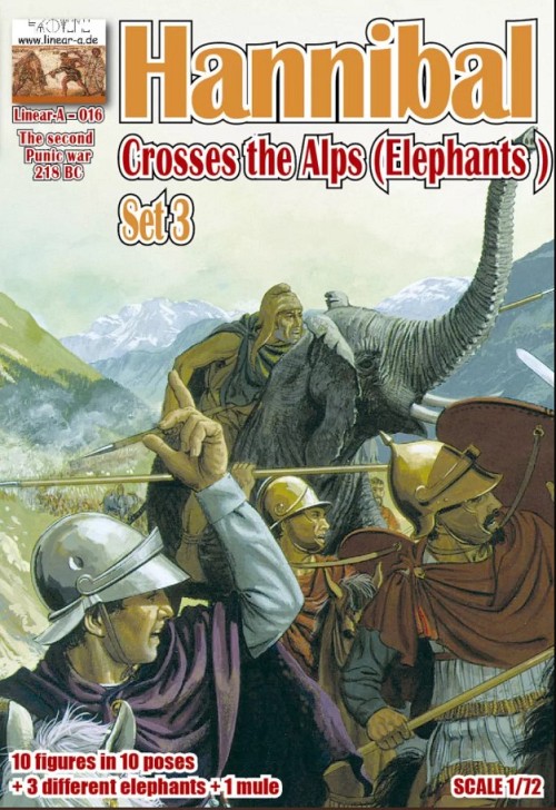 Hannibal Crosses the Alps (Elephants) Set 3.