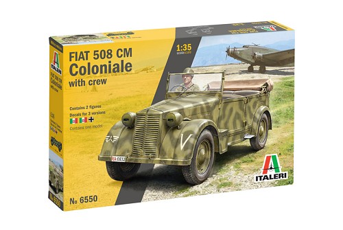 Fiat 508 CM Coloniale with crew