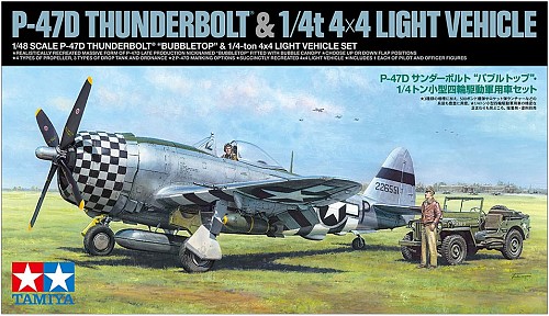 P-47D Thunderbolt Bubbletop & 1/4-ton 4x4 Light Vehicle Set