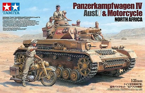 Panzerkampfwagen IV Ausf.F And Motorcycle North Africa Set